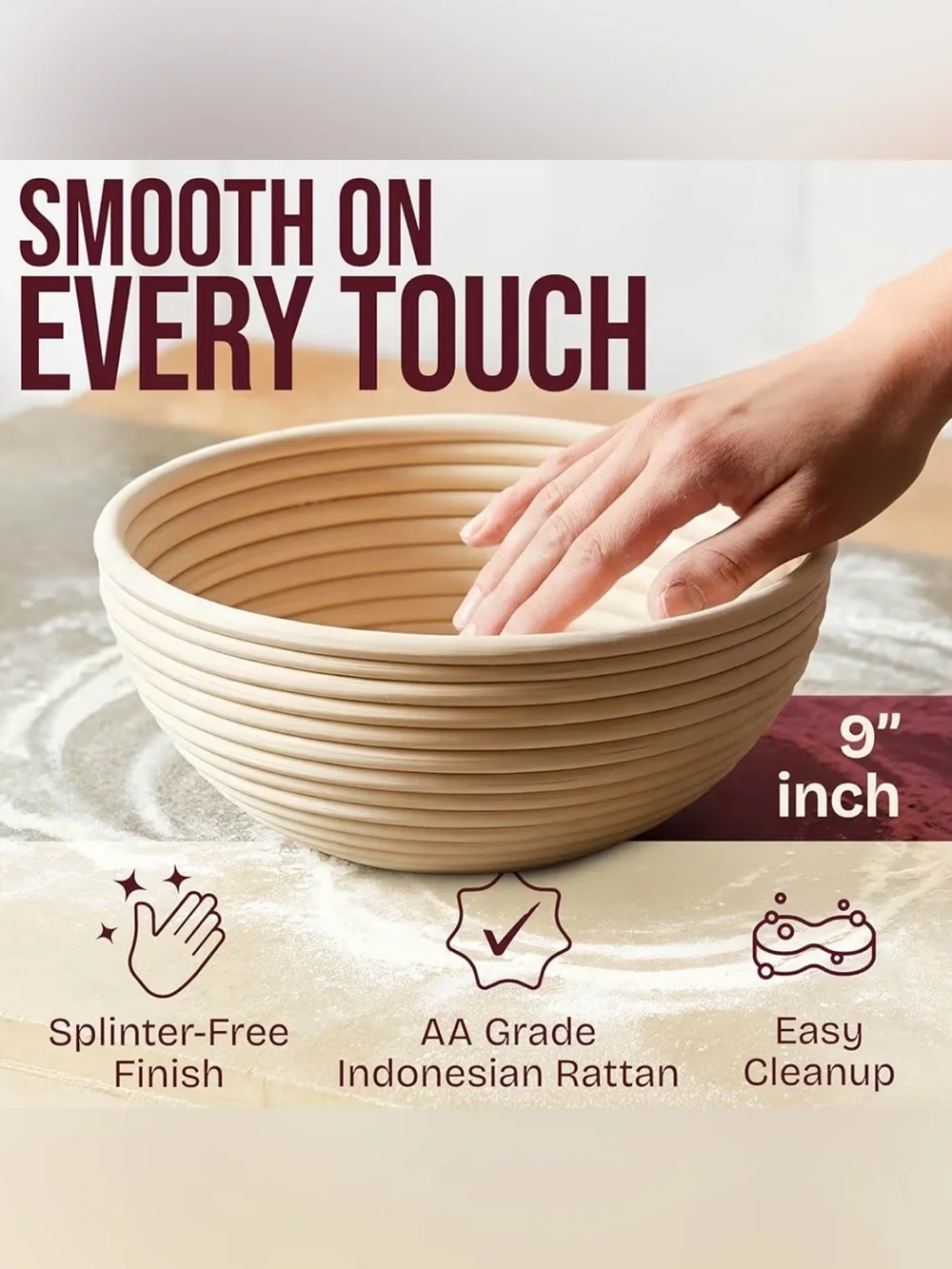 Superbaking Sourdough Starter Jar Kit Proofing Basket Silicone Bread Sling New